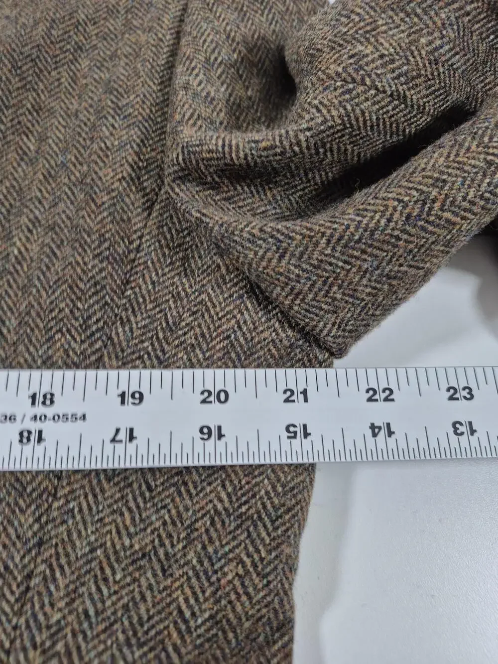 Brooks Brothers Madison Blazer Mens 42R Brown Wool Herringbone Tweed Sport Coat